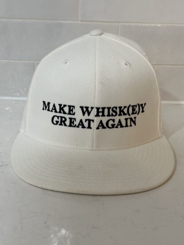 White Make Whiskey Great Again Hat