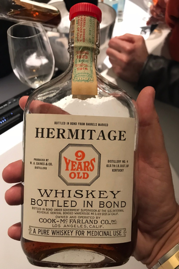 The Hermitage 9 Year Old Bottled in Bond is extremely rare.