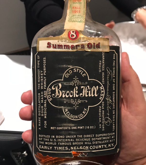 A Sip of Lost History: Brook Hill Sour Mash 8 Years Old